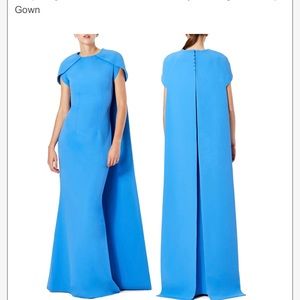 Genuine Safiyaa crepe formal gown. Worn for 2 hours and the. Dry cleaned. S 14